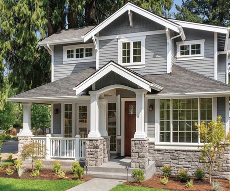 Home exterior prepped and painted by Creative Solutions Painting Company