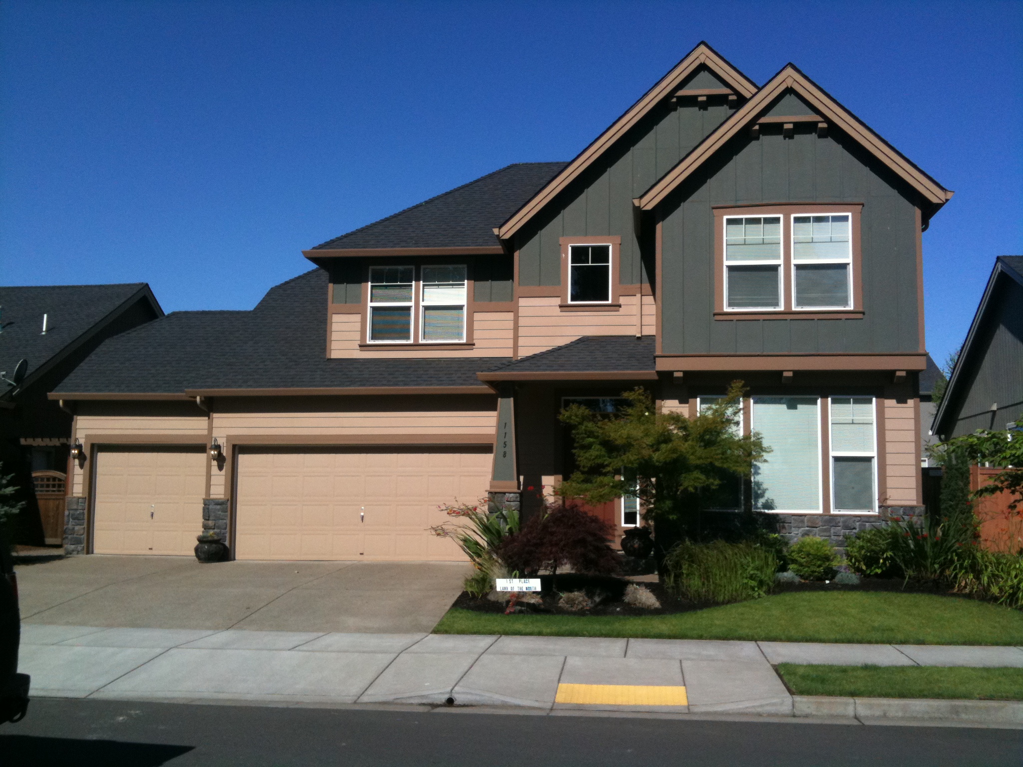 Completed residential painting project by Creative Solutions Painting Company